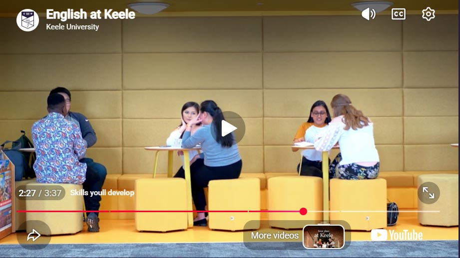 Play Video -  English at Keele