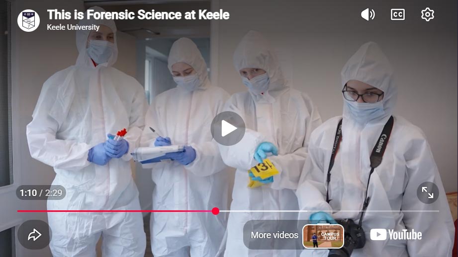 Play Video - This is Forensic Science at Keele