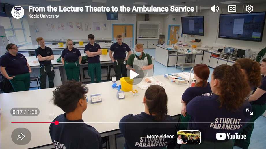 Play Video - From the Lecture Theatre to the Ambulance Service | Kevin Armstrong