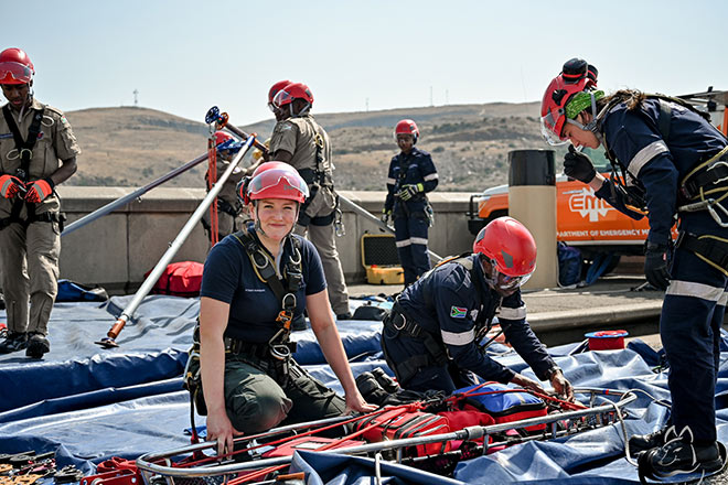 Keele paramedic students join prestigious international training exercise in South Africa